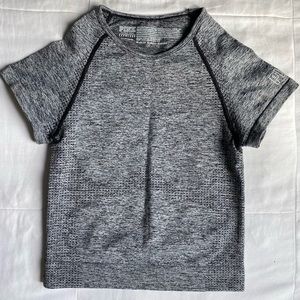PINK VICTORIAS SECRET GREY WORKOUT TOP